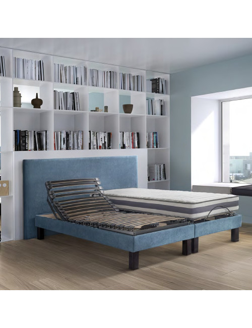 Electric bed base 2 Atlantis 100 Duvivier motors - 4 sizes - 12 colors