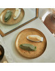 Monochromic ceramic cicada soap dish - 2 colors