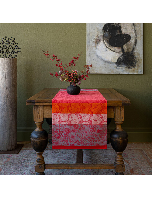 Le Jacquard Français Cotton Cottage table runner - 3 colors
