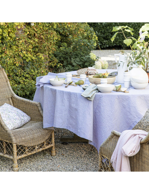 Turpault CHAMBRAY tablecloth 100% linen - 4 colors