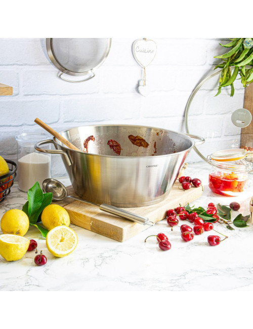 Cristel stainless steel jam pot - 2 sizes