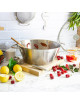 Cristel stainless steel jam pot - 2 sizes