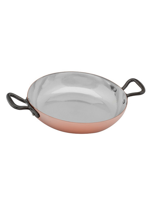 Baumalu tinned copper round dish - 2 sizes
