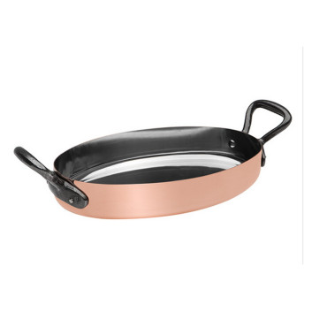 Baumalu tinned copper oval dish 20cm