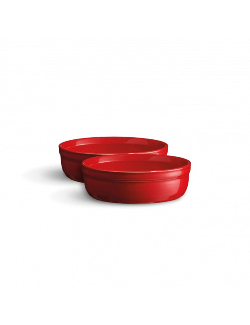 EMILE HENRY set of 2 crème brûlée ramekins - 2 colors
