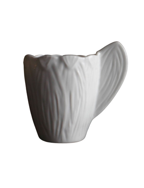 Jacques Pergay 6 Endive porcelain mugs