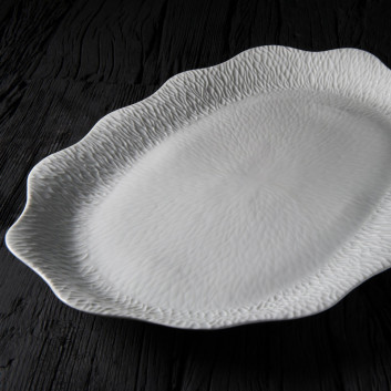 Jacques Pergay Smock porcelain oval dish