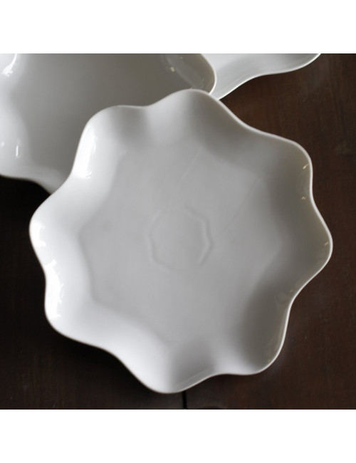 Jacques Pergay 6 Country Champêtre porcelain plates - 3 sizes