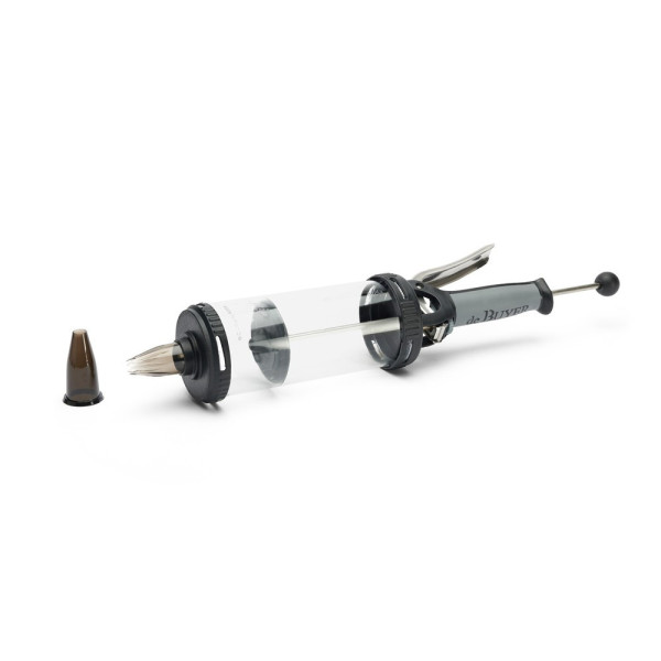 De Buyer Tube Piston Box with sandblasted kit pastry sringe