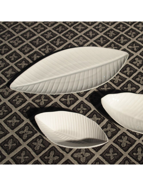 Jacques Pergay 6 Bananier porcelain plates - 4 sizes