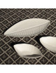 Jacques Pergay 6 Bananier porcelain plates - 4 sizes