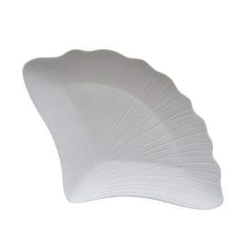 Jacques Pergay 6 Gingko porcelain plates - 3 sizes