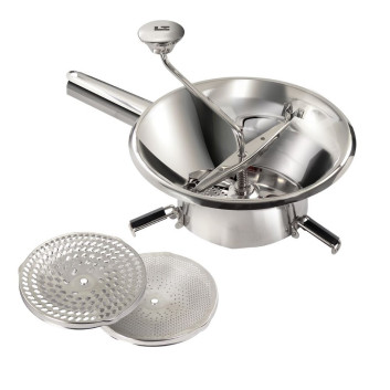 Stainless steel vegetable mill 24 cm - 3 grids