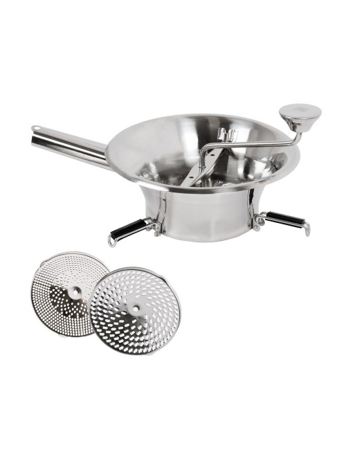 Stainless steel vegetable mill 24 cm - 3 grids