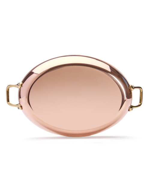 De Buyer Inocuivre Oval baking dish copper-stainless steel brass - 2 sizes