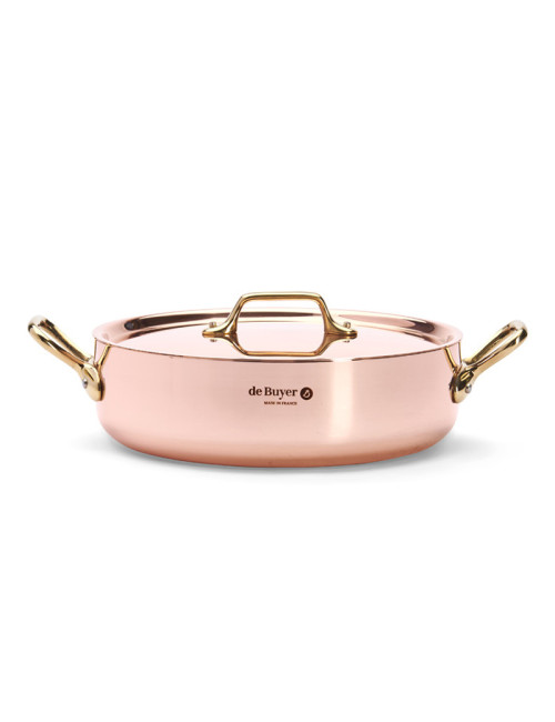 De Buyer Inocuivre copper-stainless steel brass sauté pan - 3 sizes