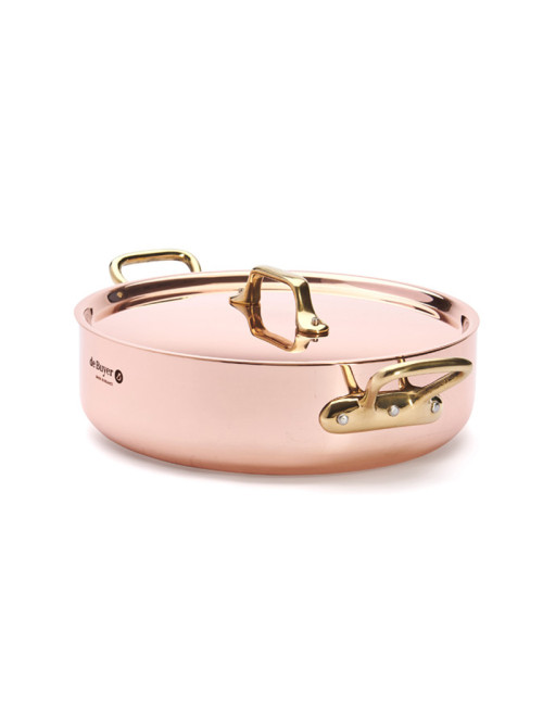 De Buyer Inocuivre copper-stainless steel brass sauté pan - 3 sizes
