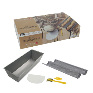 De Buyer Homebread baguette and bread box set
