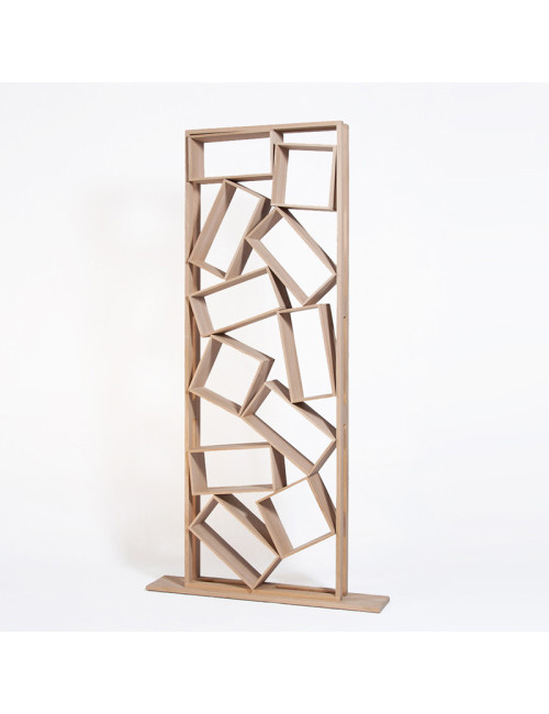 Drugeot Manufacture Bric à brac bookcase in solid oak