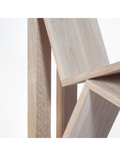Drugeot Manufacture Bric à brac bookcase in solid oak