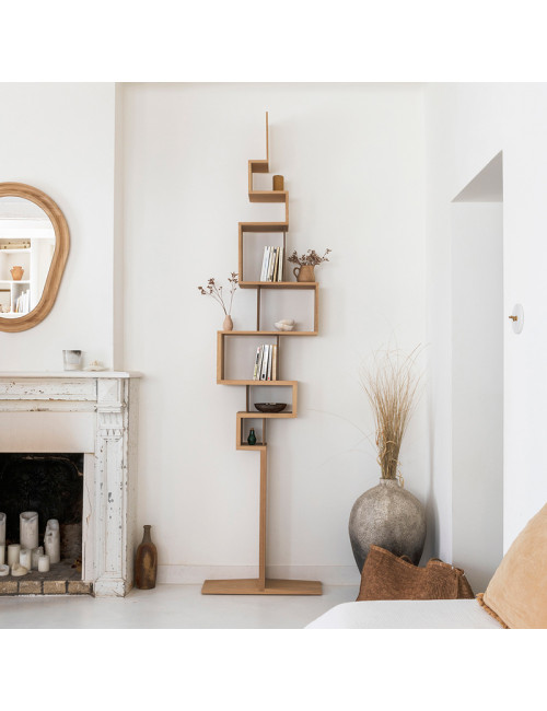Drugeot Manufacture Glycine bookcase in solid oak