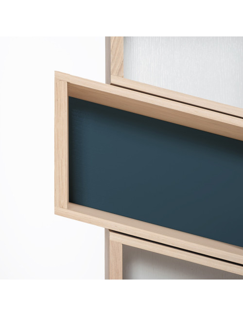 Drugeot Manufacture Slide bookcase solid oak - 14 colors