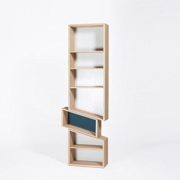 Drugeot Manufacture Slide bookcase solid oak - 14 colors