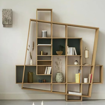 Drugeot Manufacture Frisco solid oak bookcase - 14 colors