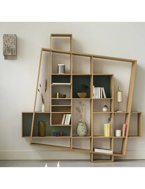 Drugeot Manufacture Frisco solid oak bookcase - 14 colors