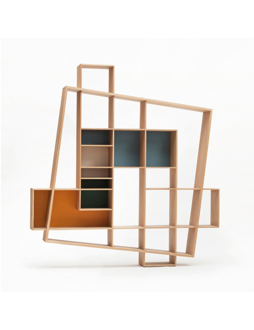 Drugeot Manufacture Frisco solid oak bookcase - 14 colors
