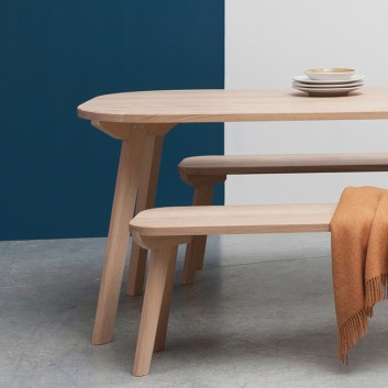 Drugeot Manufacture Aronde Bench solid oak - 3 sizes