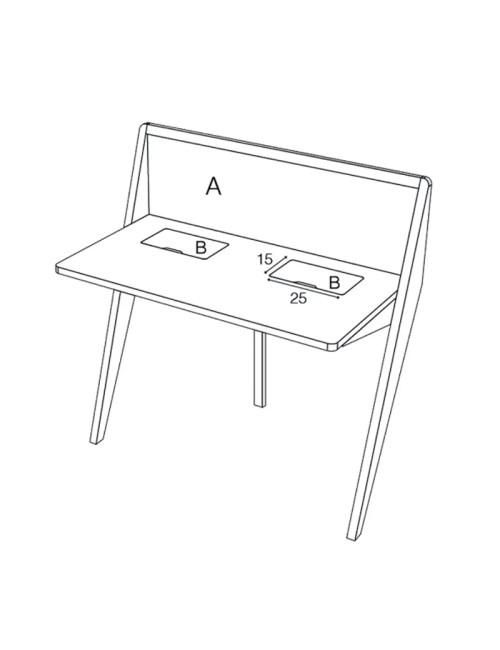 Drugeot Manufacture Compas solid oak desk - 14 colors