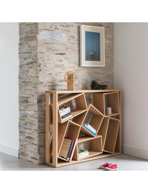 Drugeot Manufacture Console Bric à brac solid oak