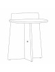 Drugeot Manufacture Bedside table Egée solid oak - 14 colors