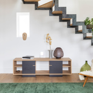 Drugeot Manufacture Ita solid oak TV stand - 14 colors