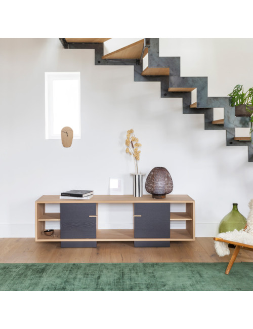 Drugeot Manufacture Ita solid oak TV stand - 14 colors