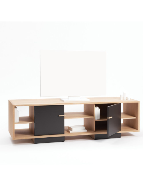 Drugeot Manufacture Ita solid oak TV stand - 14 colors