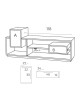 Drugeot Manufacture Mixage TV stand solid oak - 14 colors