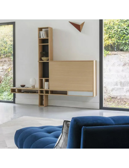 Drugeot Manufacture Ortho solid oak TV stand - 14 colors
