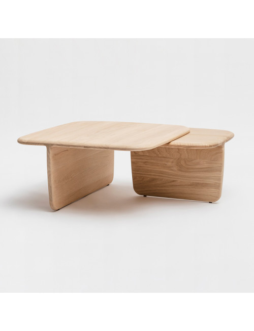 Drugeot Manufacture Coffee table Toi et moi solid oak