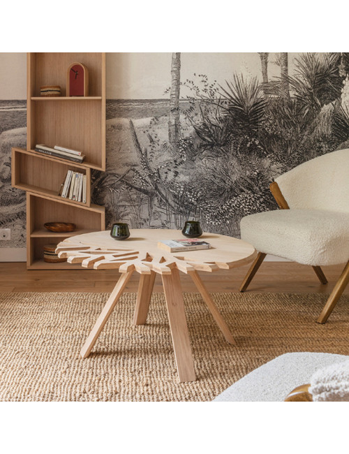 Drugeot Manufacture Canopée coffee table solid oak - 14 colors