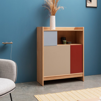 Drugeot Manufacture Chiffonier Bric 90 solid oak - 14 colors