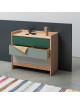 Drugeot Manufacture Bric solid oak chest of drawers - 14 colors