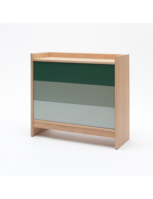 Drugeot Manufacture Bric solid oak chest of drawers - 14 colors
