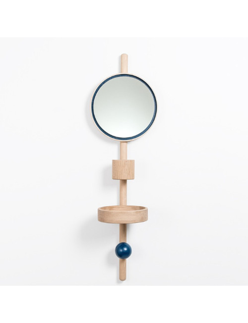 Drugeot Manufacture Satellite solid oak shelf valet - 14 colors