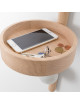 Drugeot Manufacture Satellite solid oak shelf valet - 14 colors