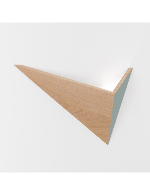 Drugeot Manufacture Flèche solid oak wall lamp - 14 colors