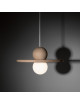 Drugeot Manufacture Nébuleuse pendant lamp solid oak - 14 colors