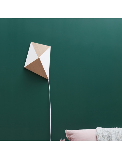 Drugeot Manufacture Cerf-Volant wall lamp solid oak - 14 colors