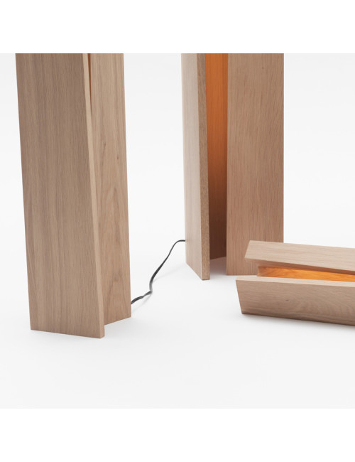 DRUGEOT MANUFACTURE Elagone Lamp solid oak - 3 sizes